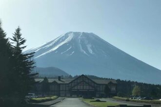 富士山の麓でゴルフしてきました
