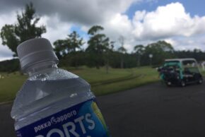 パインズゴルフクラブで暗雲ゴルフ