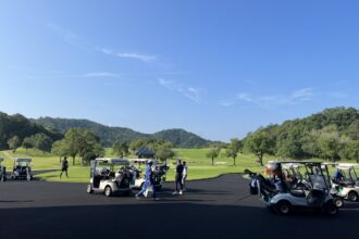 速いグリーンに苦戦　三甲ゴルフ倶楽部京和コース